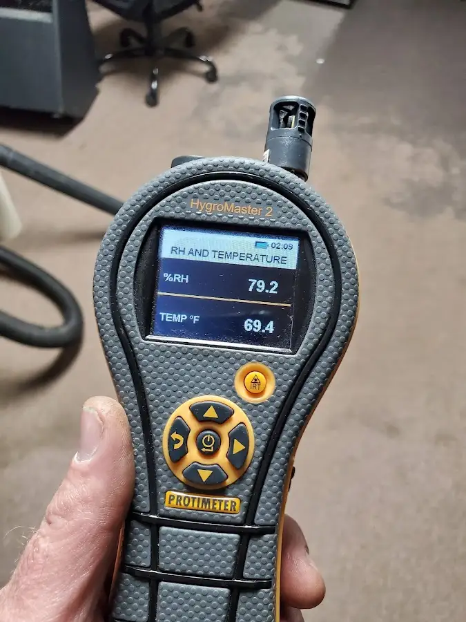 Moisture meter humidity assessment for Fire & Smoke Damage Restoration in Southampton