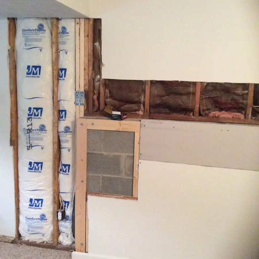 Wall insulation replacement during Structural Drying in Southampton